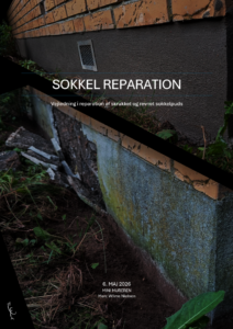 Reparation af revnet og skrukket sokkelpuds på murstenshus